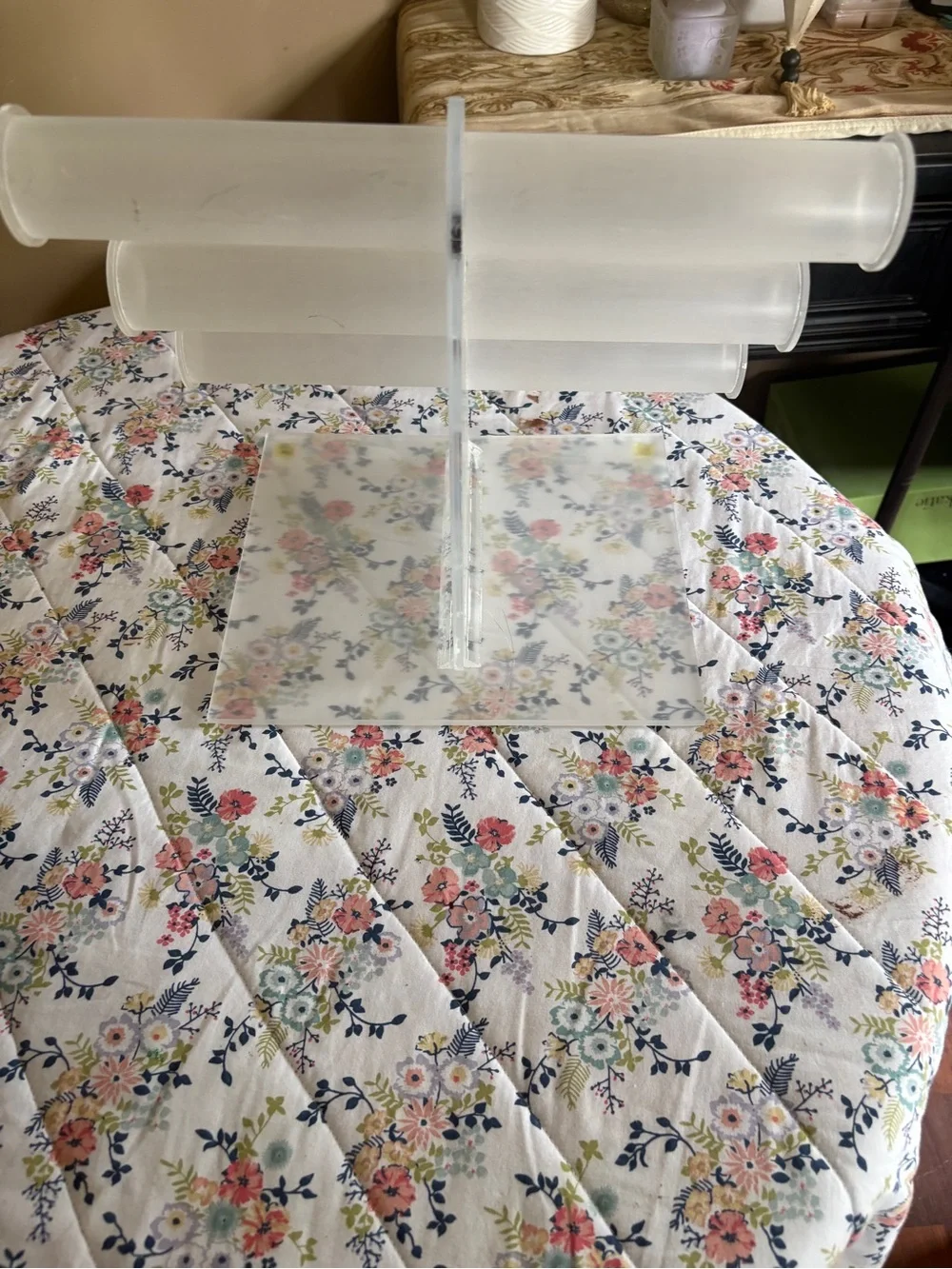 Frosted Acrylic 3-Tier Jewelry Display Stand